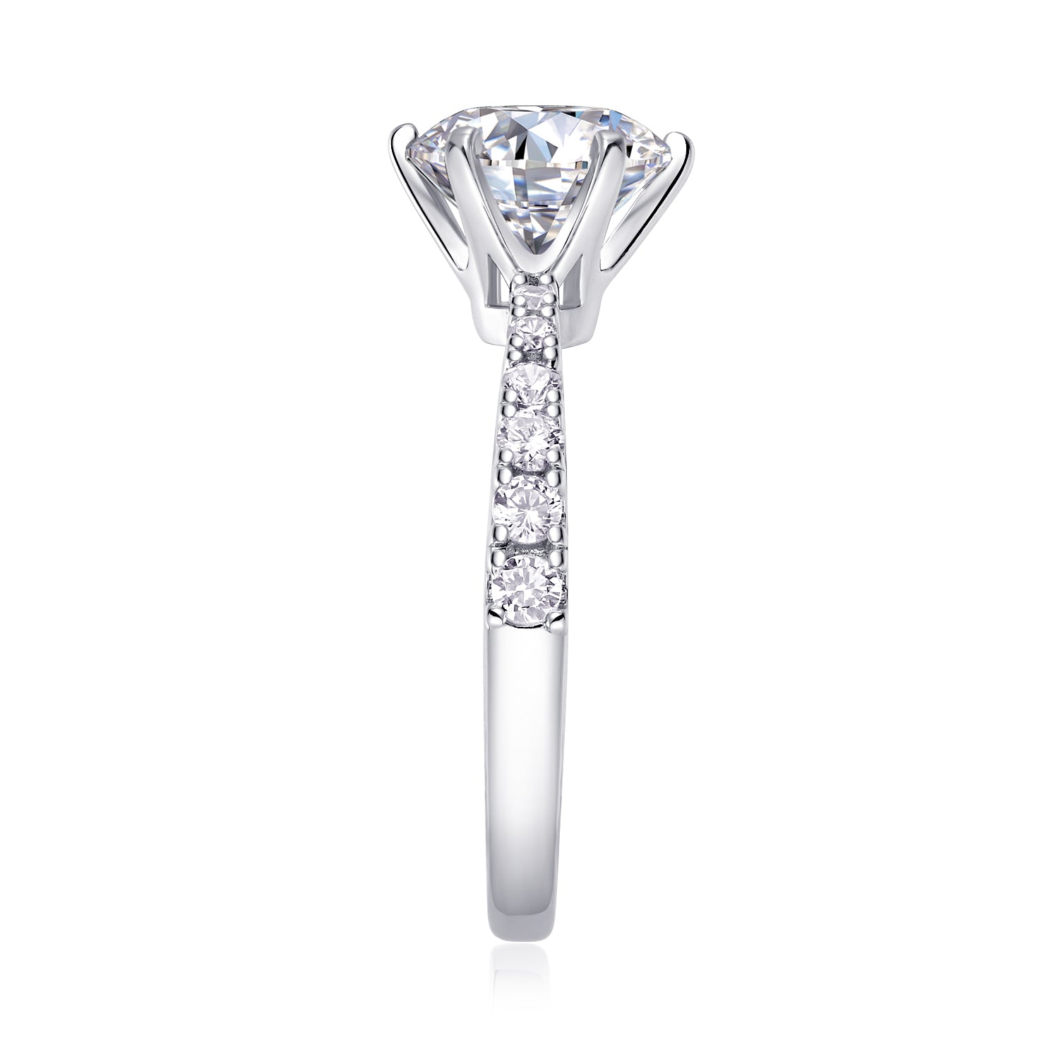 2-Carat Moissanite S925 Silver Luxury Statement Ring | Vloy