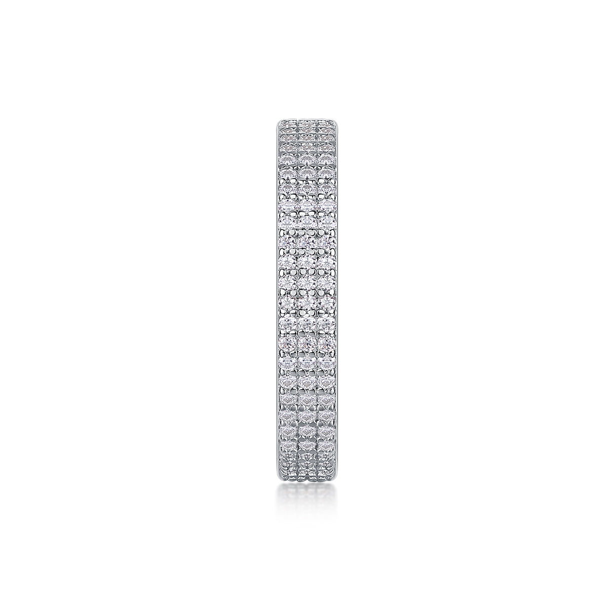 Brilliant Moissanite S925 Silver Platinum-Plated Luxury Ring | Vloy