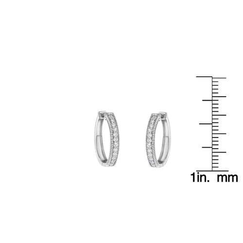 10KT White Gold Diamond Hoop Earring (1.00 cttw, H-I Color, I1-I2 bingut-4b.myshopify.com product_type