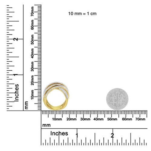 10KT Yellow Gold Diamond Bypass Ring (1 5/8 cttw, H-I Color, SI2-I1 bingut-4b.myshopify.com product_type