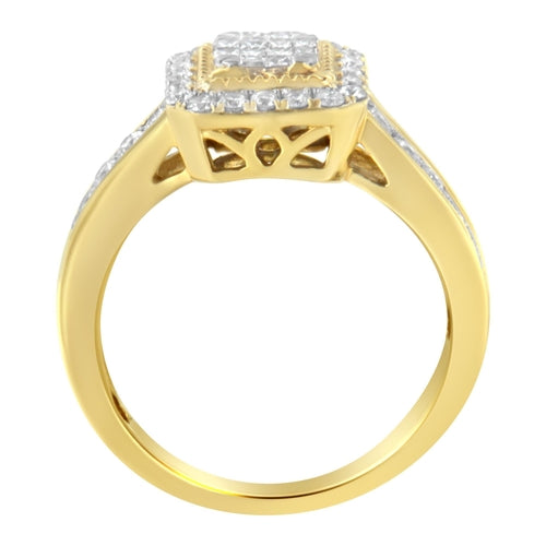 10KT Yellow Gold Diamond Cocktail Ring (5/8 cttw, H-I Color, SI2-I1 bingut-4b.myshopify.com product_type