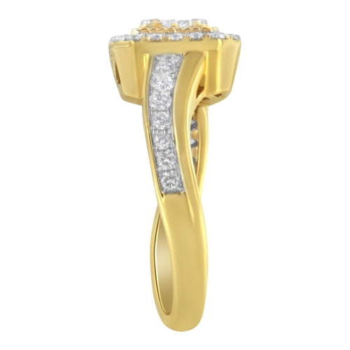 10KT Yellow Gold Diamond Cocktail Ring (5/8 cttw, H-I Color, SI2-I1 bingut-4b.myshopify.com product_type