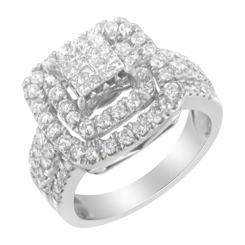 14KT White Gold Diamond Cocktail Ring (1 1/2 cttw, H-I Color, SI2-I1 bingut-4b.myshopify.com product_type