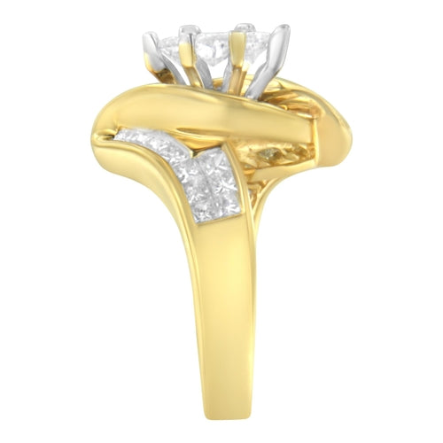 14K Yellow Gold Princess, Baguette, and Pie cut Diamond Marquise bingut-4b.myshopify.com product_type