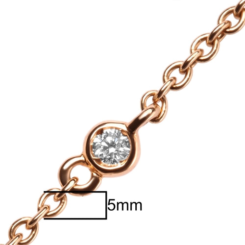 18K Rose Gold 1/2 Cttw Diamond and Freshwater Pearl Double Strand bingut-4b.myshopify.com product_type