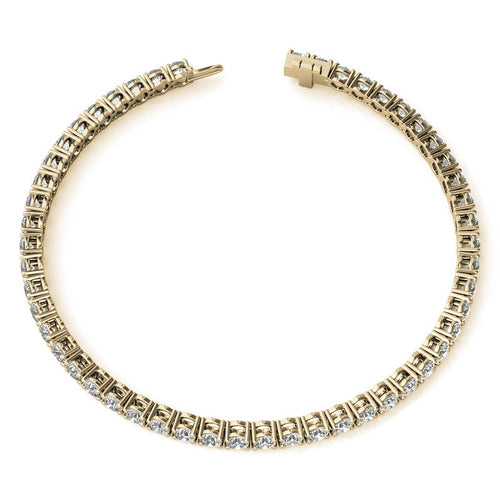 8.5 CTW Lab Grown Diamond Tennis Bracelet in 14kt White/Yellow Gold bingut-4b.myshopify.com product_type