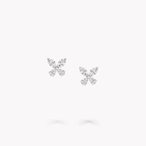 Luxury Diamond Butterfly Earrings - 2ct".