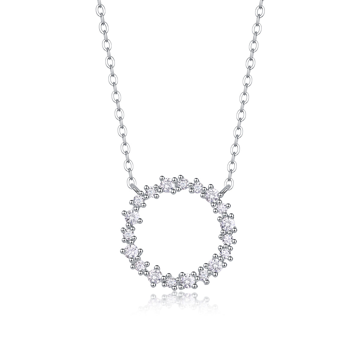 Emerald-Inspired Moissanite S925 Silver Platinum-Plated Pendant | Vloy