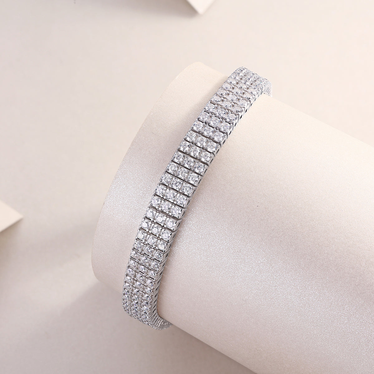 Luxury Moissanite S925 Silver Chain Bracelet | Vloy