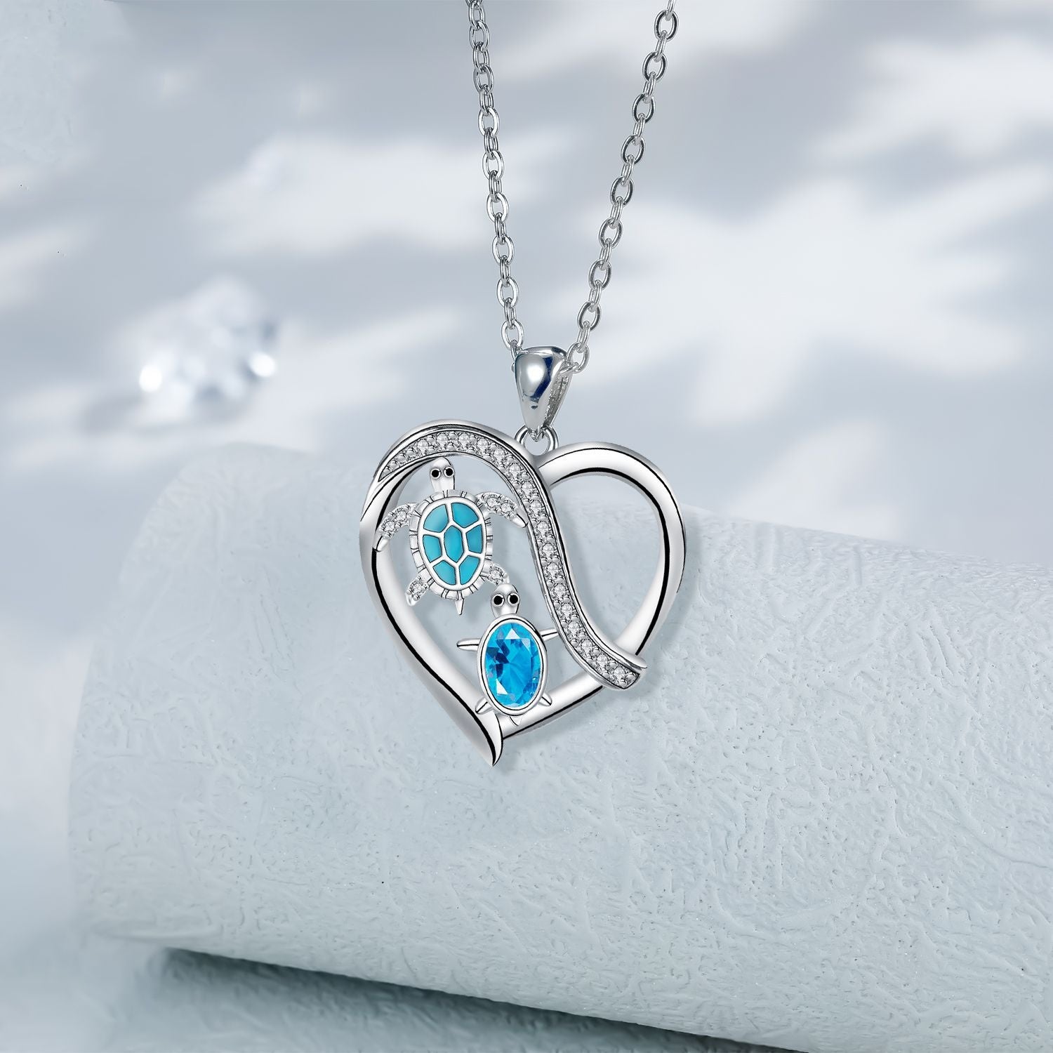Love Turtle Copper Pendant Necklace – Heartfelt Gift for Mom | Vloy