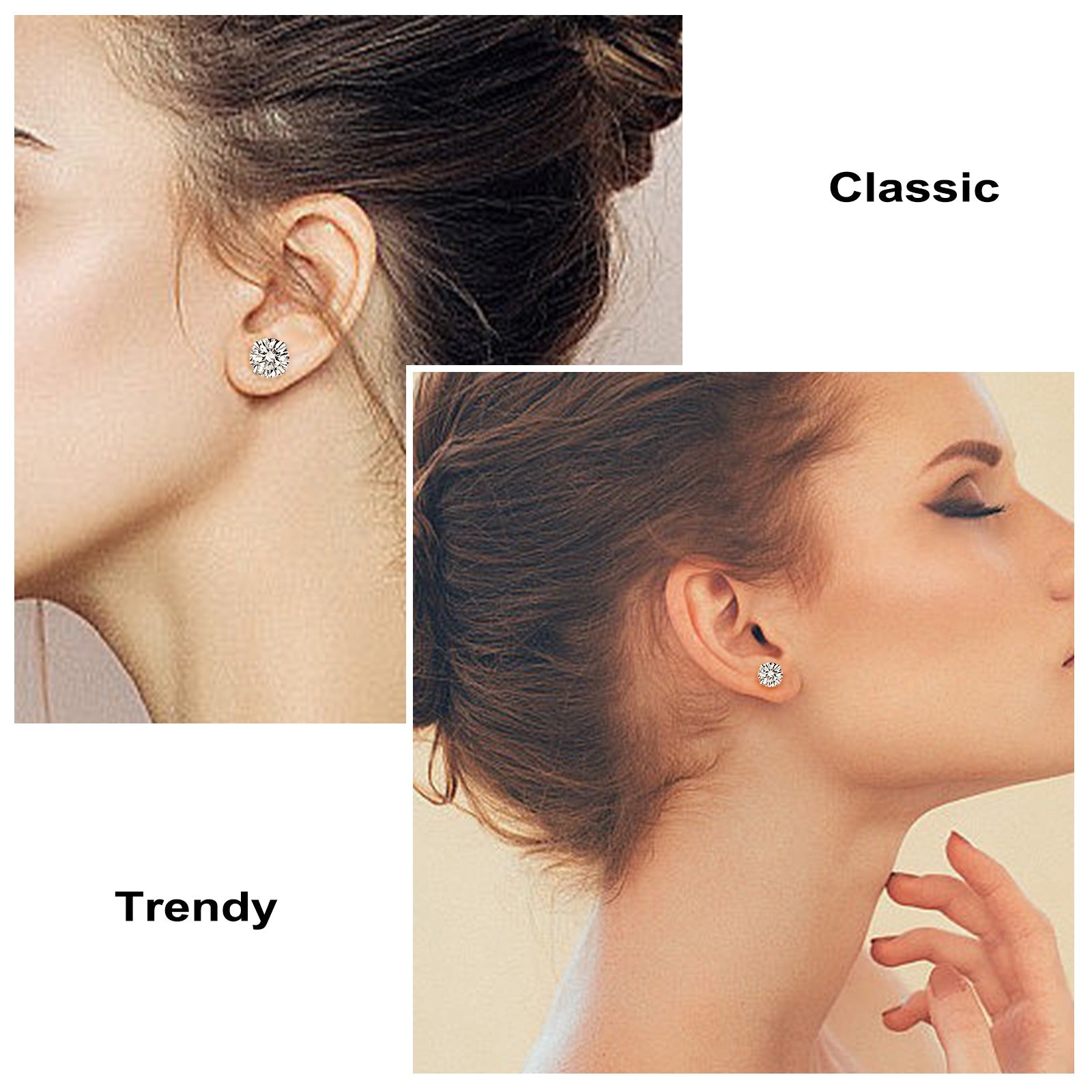 Butterfly Titanium Steel Stud Earrings Set – 6 Pairs | Vloy