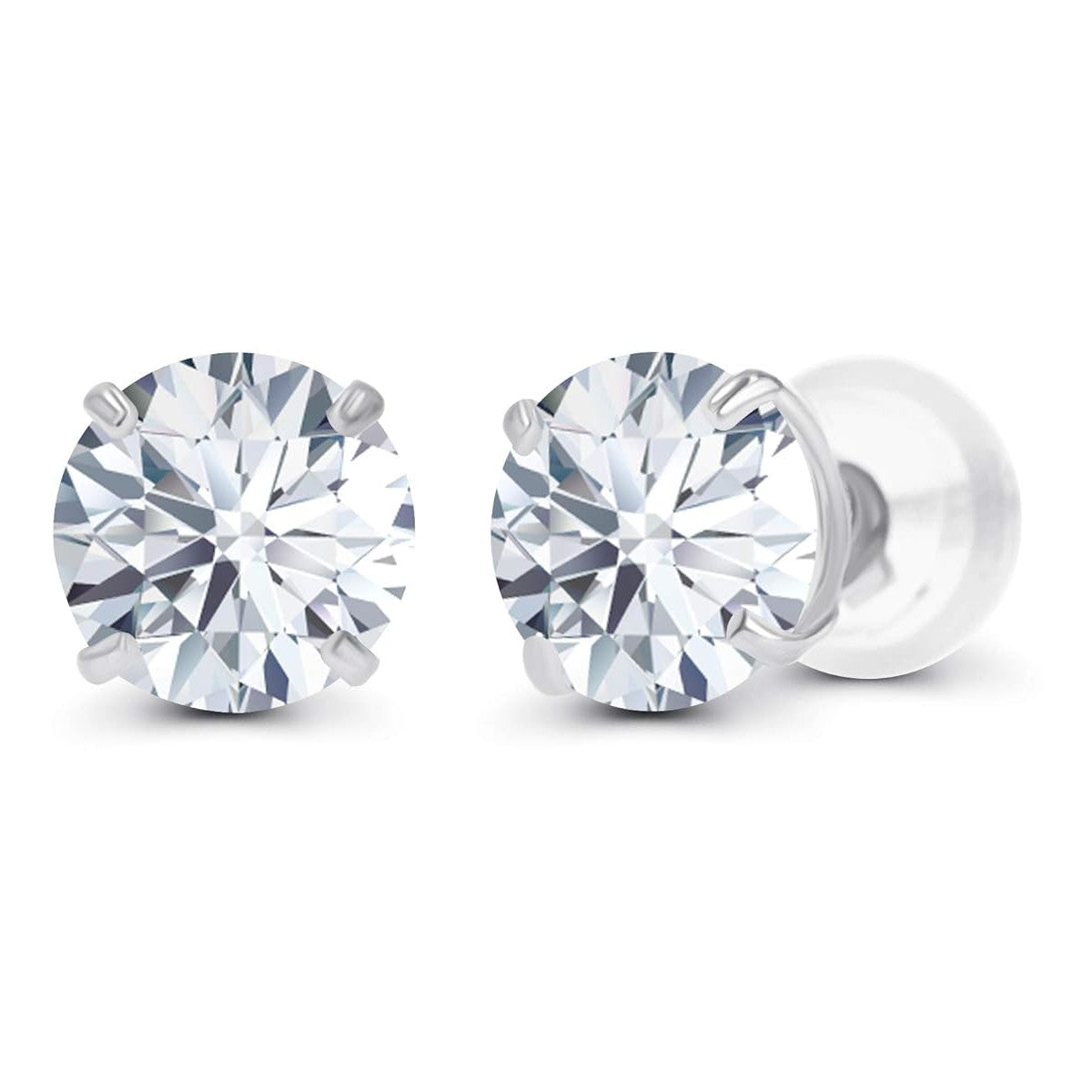 2.00 CTW AGI Certified Lab-Grown Diamond Stud Earrings | G/VS | USA Handcrafted Fine Jewelry