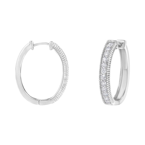 10KT White Gold Diamond Hoop Earring (1.00 cttw, H-I Color, I1-I2 bingut-4b.myshopify.com product_type