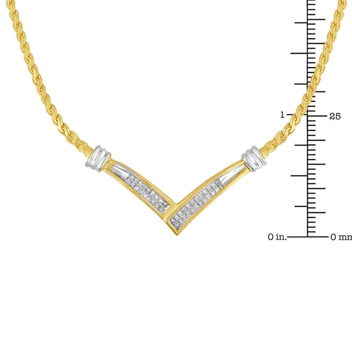 10K Yellow and White Gold 1/2 Cttw Princess Cut Diamond Channel-Set bingut-4b.myshopify.com product_type
