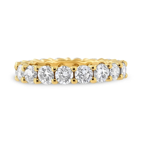 14K Yellow Gold 3.00 Cttw Shared Prong Set Round Cut Diamond Eternity bingut-4b.myshopify.com product_type
