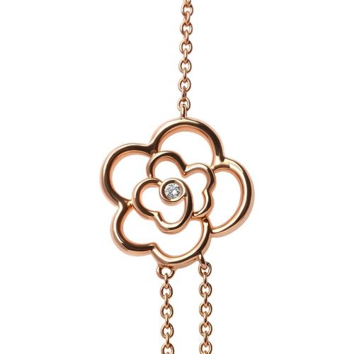 18K Rose Gold 1/2 Cttw Diamond and Freshwater Pearl Double Strand bingut-4b.myshopify.com product_type