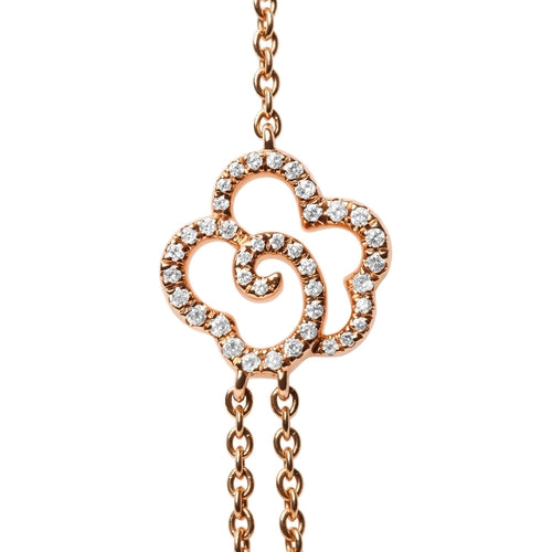 18K Rose Gold 1/2 Cttw Diamond and Freshwater Pearl Double Strand bingut-4b.myshopify.com product_type