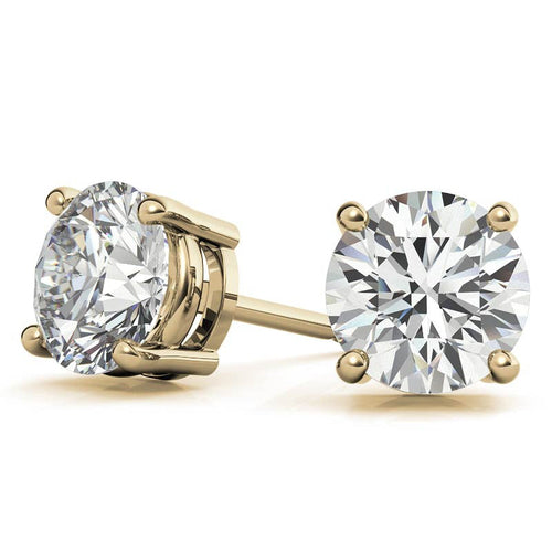 4.00 CTW AGI Certified Lab Grown Diamond Stud Earrings in 14K White or bingut-4b.myshopify.com product_type