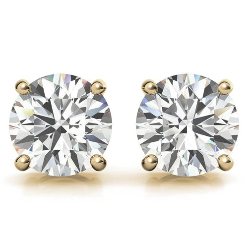 4.00 CTW AGI Certified Lab Grown Diamond Stud Earrings in 14K White or bingut-4b.myshopify.com product_type