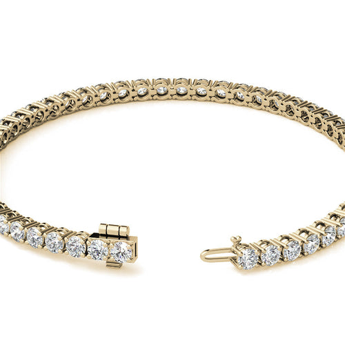 8.5 CTW Lab Grown Diamond Tennis Bracelet in 14kt White/Yellow Gold bingut-4b.myshopify.com product_type