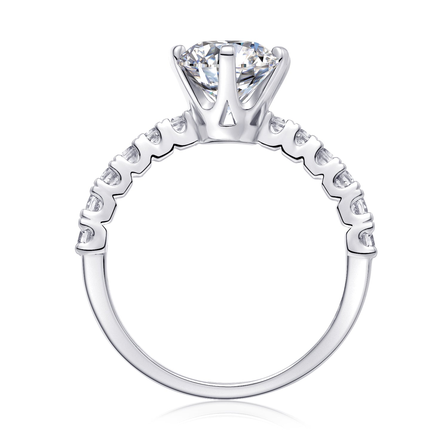 2-Carat Moissanite S925 Silver Luxury Statement Ring | Vloy